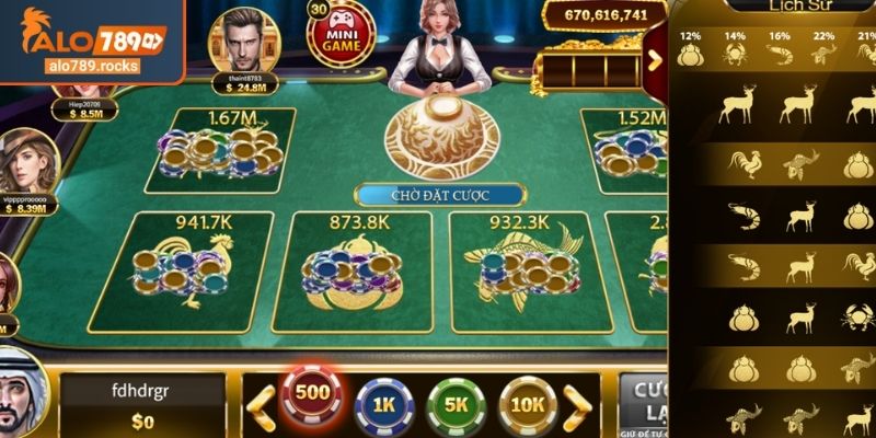 Áp dụng chiến thuật nuôi tụ bầu cua ALO789