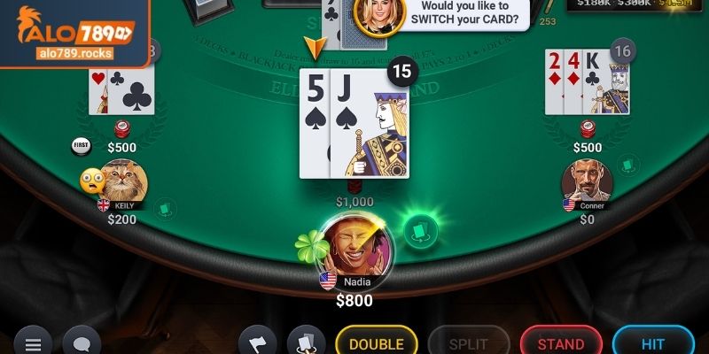 Vòng chơi Blackjack ALO789