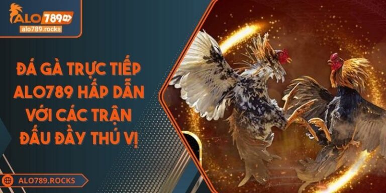 Đá Gà Trực Tiếp ALO789 Hấp Dẫn Với Các Trận Đấu Đầy Thú Vị