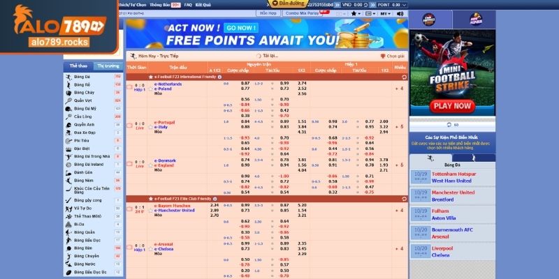 Phân tích tỷ lệ kèo Handicap ALO789