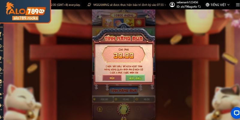 Khám phá các tính năng của Lucky Neko ALO789