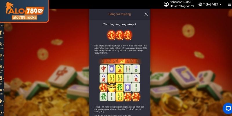 Mahjong Ways ALO789 Khám Phá Thế Giới Slot Đỉnh Cao 2025 3 Tận dụng các vòng quay miễn phí Mahjong Ways ALO789
